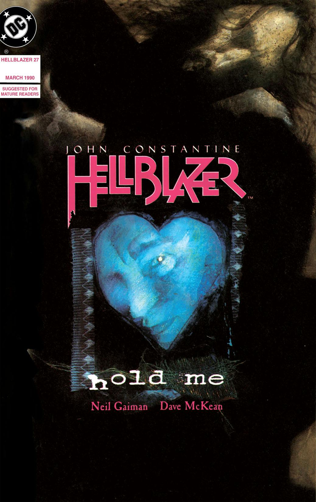Hellblazer #27 (1990). Dave McKean cover. Official DCUI digital edition.