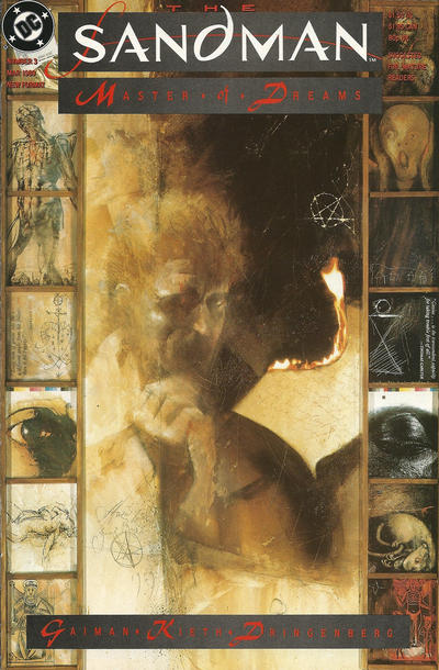 The Sandman #3 (1989). Constantine meets Dream. Dave McKean cover.