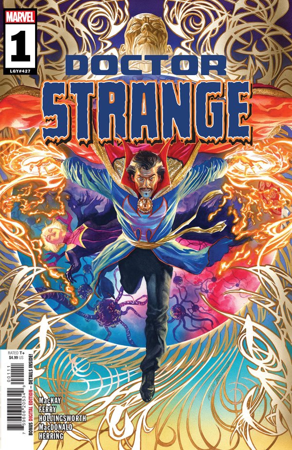 Doctor Strange #1 (2023), regular front cover (alex ross)