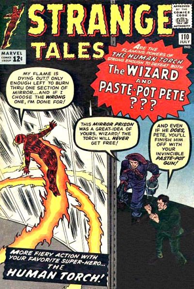 Strange Tales #110 (1963), original standard front cover