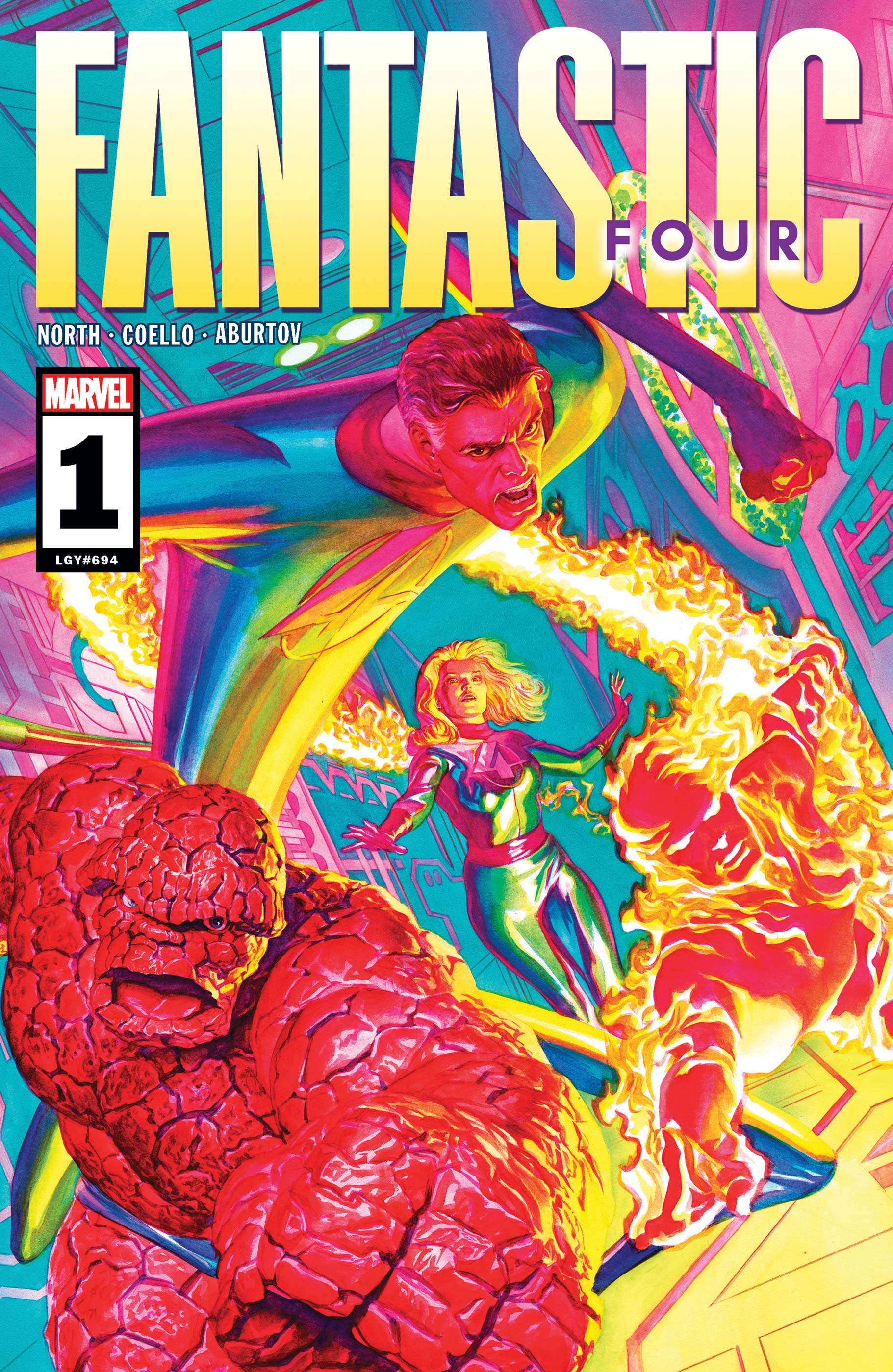 Fantastic Four (2022) #1. Ryan North’s first Fantastic Four series. Alex Ross cover.