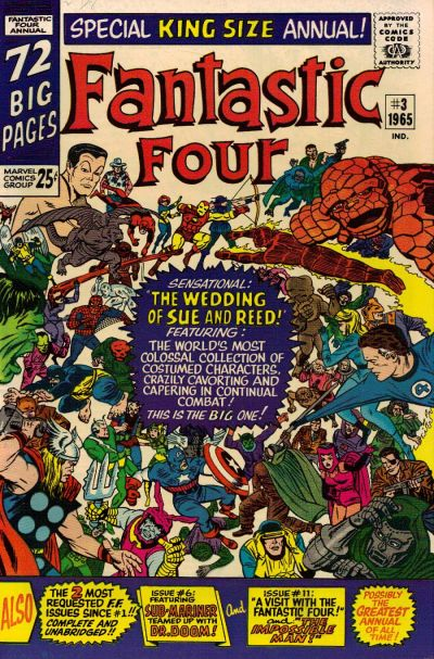 Fantastic Four Annual #3: Jack Kirby (pencils) / Mike Esposito (inks), full cover reference