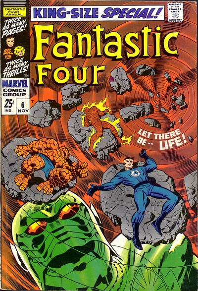 Fantastic Four Annual #6: Jack Kirby (pencils) / Joe Sinnott (inks), full cover reference