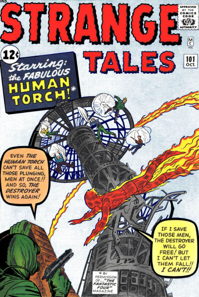 Strange Tales #101 (1962). Johnny’s solo feature begins in this anthology.
