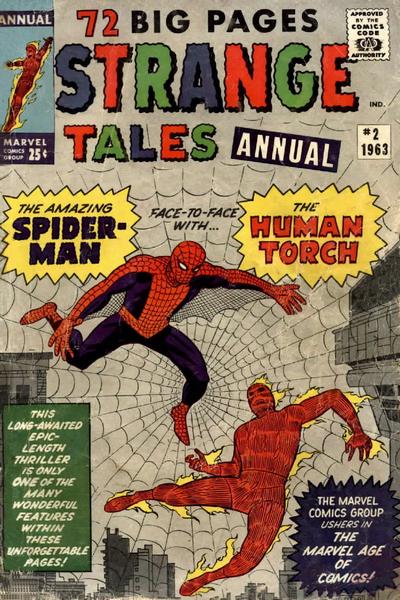 Strange Tales Annual #2 (1963). An early Spider-Man / Human Torch encounter.