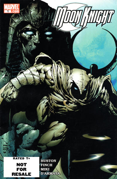 Moon Knight #1 (2006), Book Market “Not For Resale” edition. David Finch cover.
