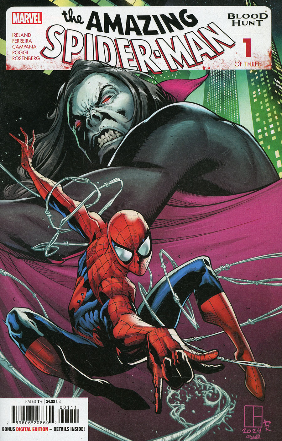 Amazing Spider-Man: Blood Hunt #1 (2024). Part one of the three-issue tie-in.