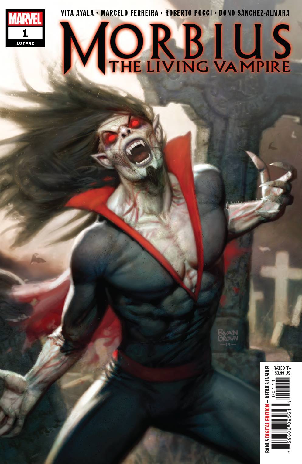 Morbius #1 (2019), Ryan Brown cover