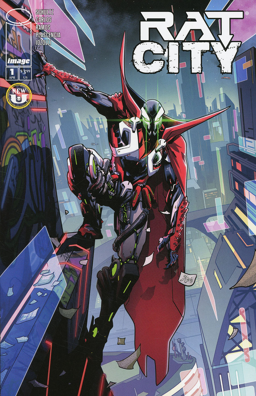 Rat City #1. Spawn’s mythology moves into a futuristic city.