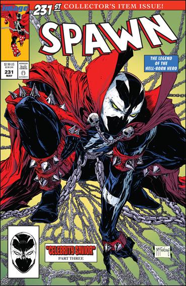 Spawn #231 — colour cover. A Spider-Man #1 (1990) homage.