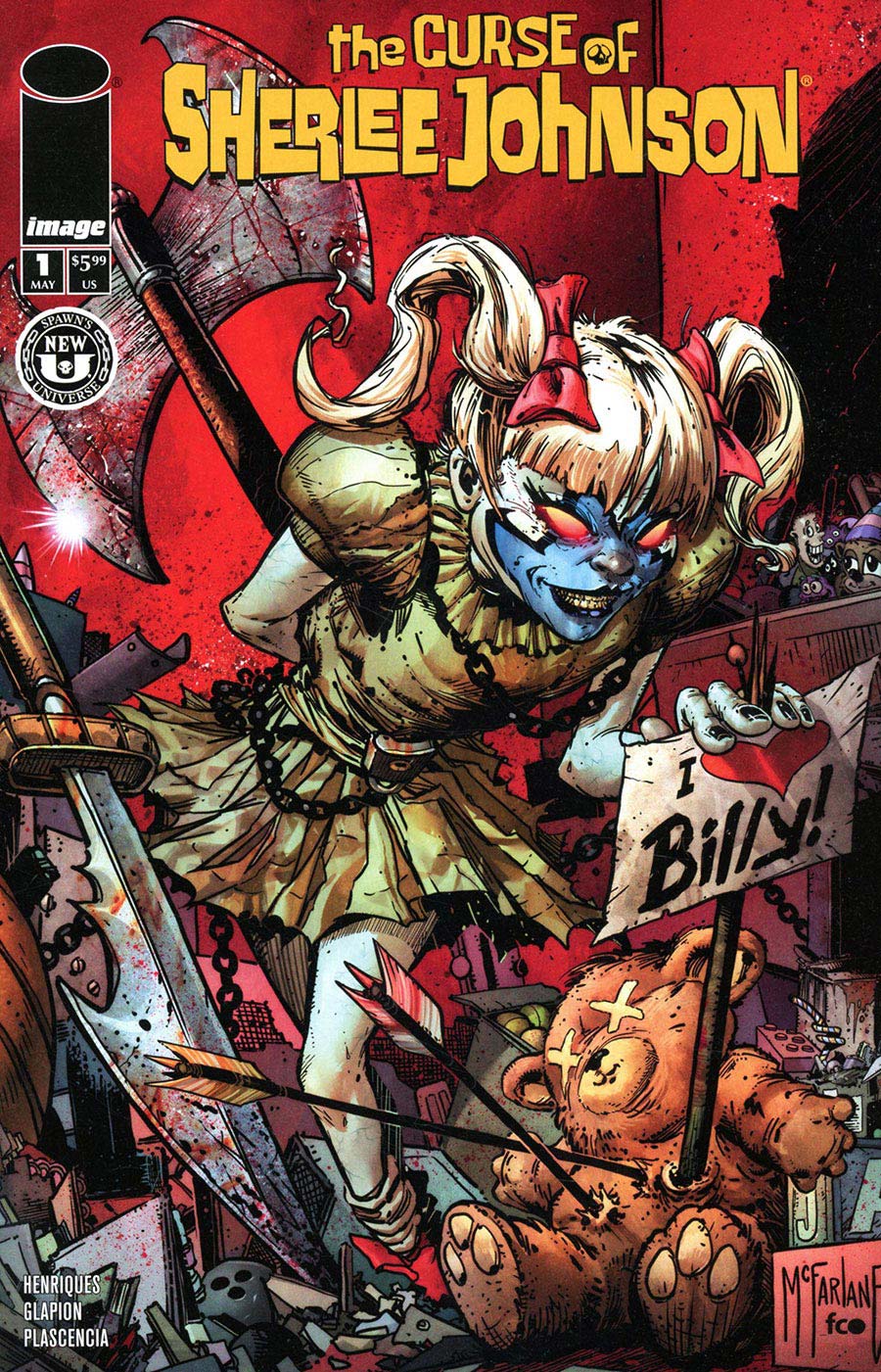 The Curse of Sherlee Johnson #1 — alternate cover. A different cover for the same debut issue.