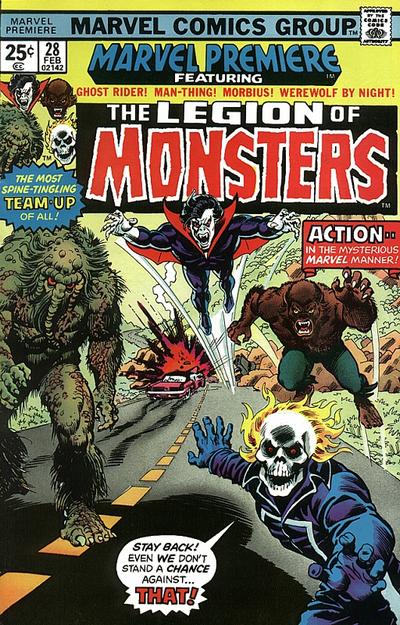 Marvel Premiere #28 (1976). Jack Russell joins Morbius, Man-Thing and Ghost Rider.